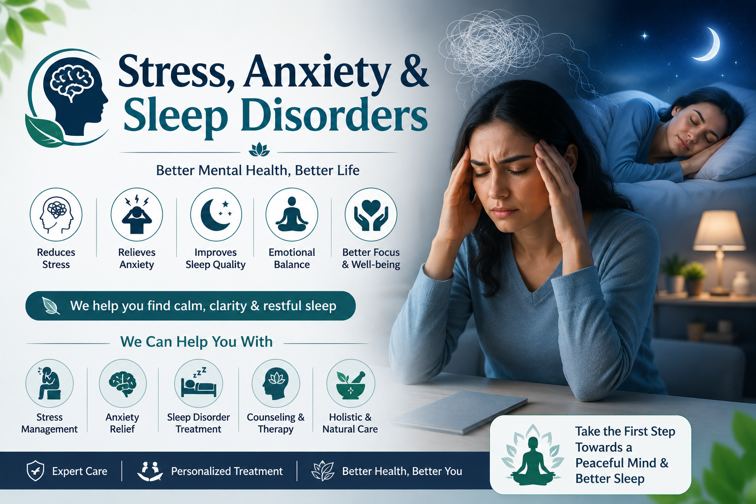 Stress, Anxiety & Sleep Disorders | तनाव, चिंता एवं नींद संबंधी समस्याएं